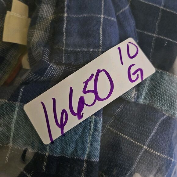 Carbon‎ 2 Cobalt Shirt Mens XL Button Up Long Sleeve Preppy Blue Plaid Flannel - Picture 12 of 12